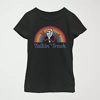 Talkin Trash Little & Big Kid Girls Crew Neck Short Sleeve Slim Fit Toy Story Graphic T-Shirt