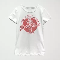 Little & Big Kid Girls Crew Neck Short Sleeve Slim Fit Toy Story Graphic T-Shirt