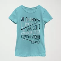 Little & Big Kid Girls Crew Neck Short Sleeve Regular Fit Harry Potter Graphic T-Shirt