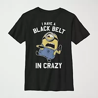 Little & Big Kid Boys Crew Neck Short Sleeve Regular Fit Minions Graphic T-Shirt