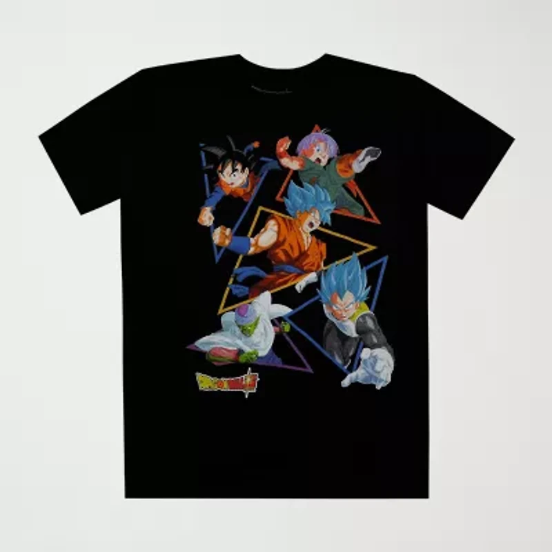 Little & Big Kid Boys Crew Neck Short Sleeve Regular Fit Dragon Ball Z Graphic T-Shirt