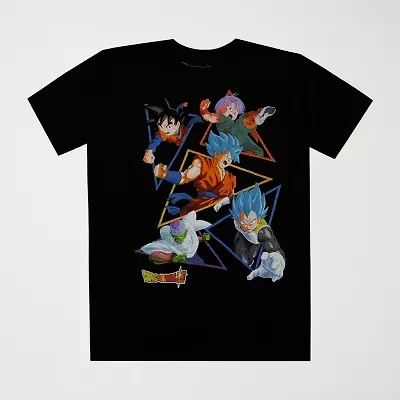 Little & Big Kid Boys Crew Neck Short Sleeve Regular Fit Dragon Ball Z Graphic T-Shirt