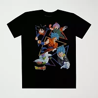 Little & Big Kid Boys Crew Neck Short Sleeve Regular Fit Dragon Ball Z Graphic T-Shirt