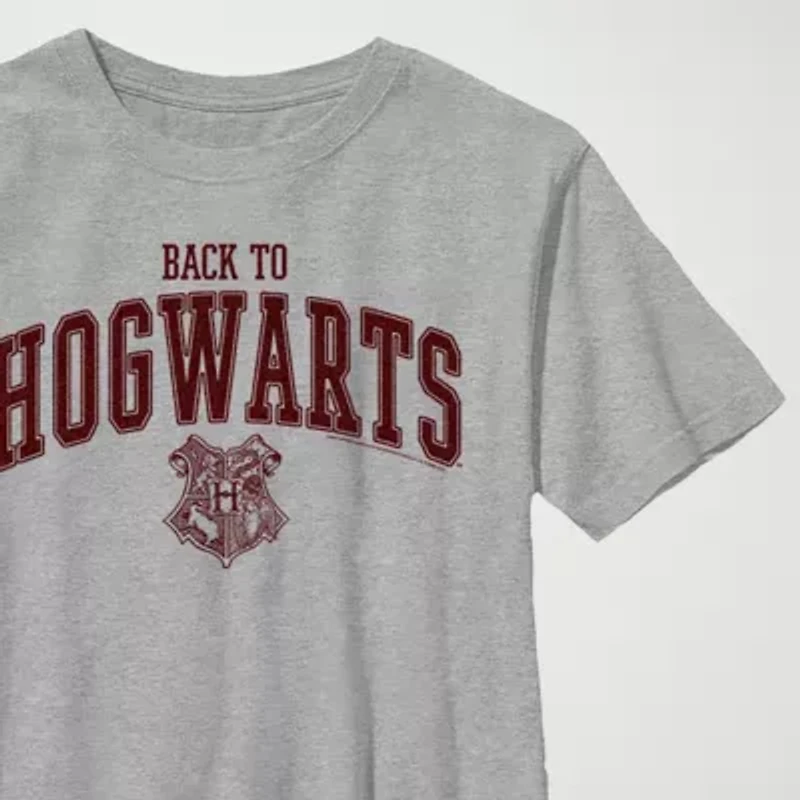 Little & Big Kid Boys Crew Neck Short Sleeve Slim Fit Harry Potter Graphic T-Shirt