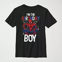 Little & Big Kid Boys Crew Neck Short Sleeve Regular Fit Spiderman Graphic T-Shirt