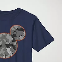 Little & Big Kid Boys Crew Neck Short Sleeve Slim Fit Mickey Mouse Graphic T-Shirt