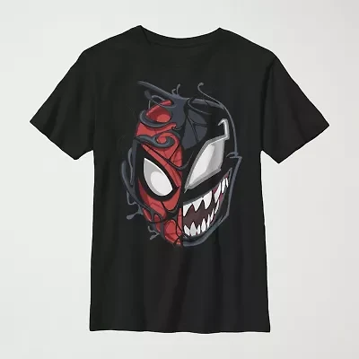 Little & Big Kid Boys Crew Neck Short Sleeve Slim Fit Marvel Venom Graphic T-Shirt