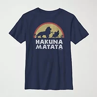 Little & Big Kid Boys Crew Neck Short Sleeve Slim Fit The Lion King Graphic T-Shirt