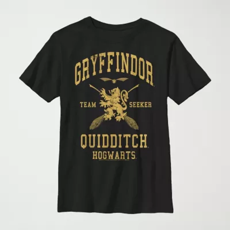 Little & Big Kid Boys Crew Neck Short Sleeve Slim Fit Harry Potter Graphic T-Shirt