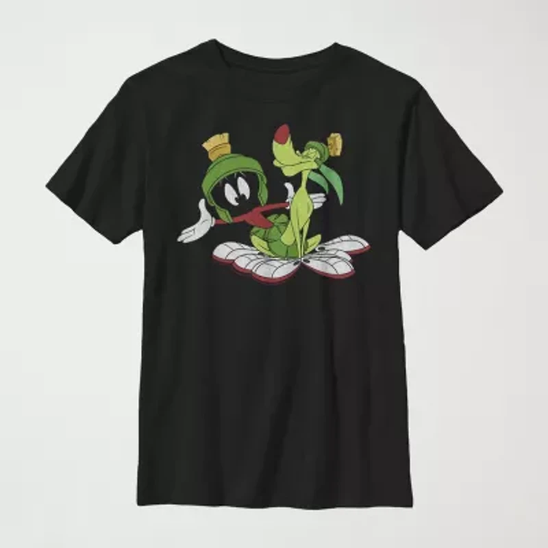 Little & Big Kid Boys Crew Neck Short Sleeve Slim Fit Looney Tunes Graphic T-Shirt