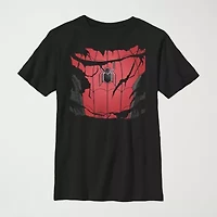 Little & Big Kid Boys Crew Neck Short Sleeve Slim Fit Spiderman Graphic T-Shirt