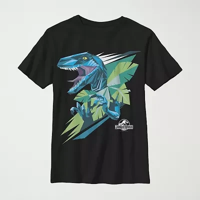 Little & Big Kid Boys Crew Neck Short Sleeve Regular Fit Jurassic World Graphic T-Shirt