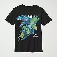 Little & Big Kid Boys Crew Neck Short Sleeve Regular Fit Jurassic World Graphic T-Shirt