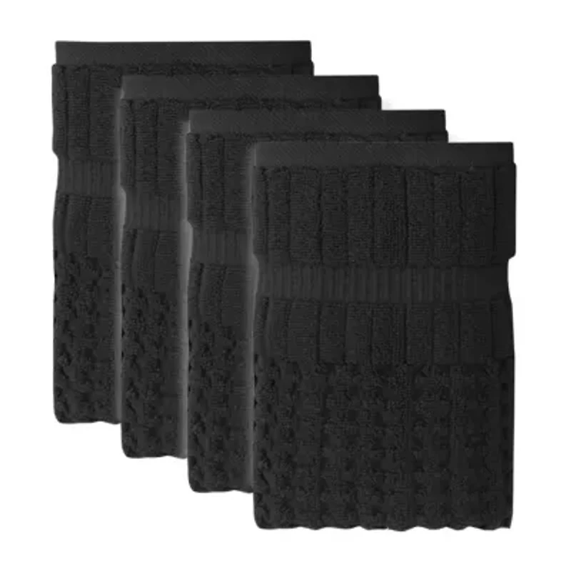 Home Weavers Inc Willow Collection 630 Gsm 100% Cotton Zero Twist -pc. Quick Dry Bath Towel Set