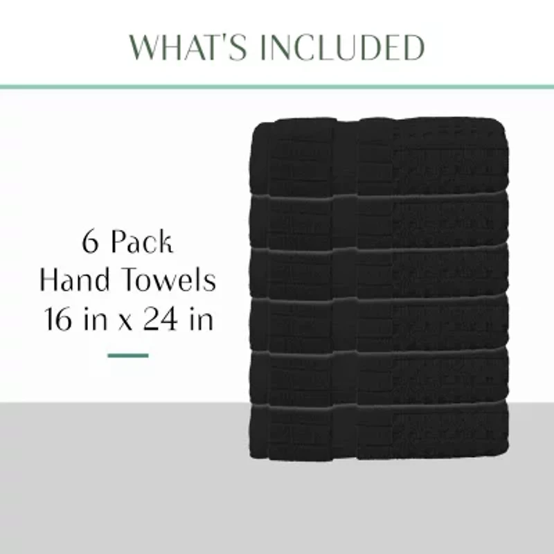 Home Weavers Inc Willow Collection 100% Cotton Zero Twist -pc. Hand Towel