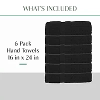 Home Weavers Inc Willow Collection 100% Cotton Zero Twist -pc. Hand Towel