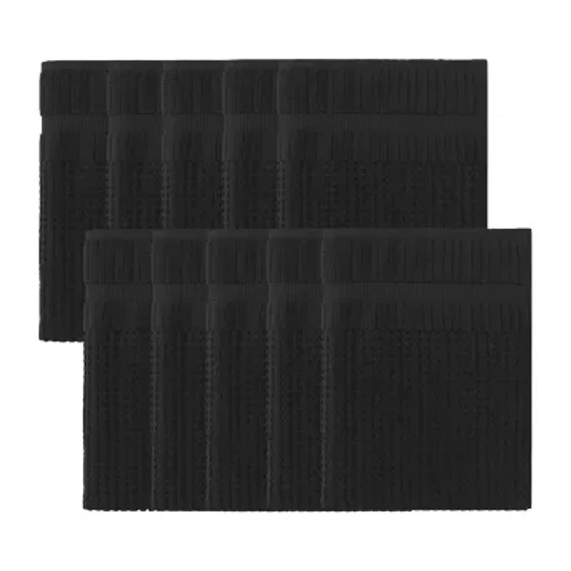 Home Weavers Inc Willow Collection 100% Cotton Zero Twist -pc. Quick Dry Bath Towel Set
