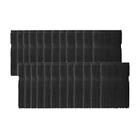 Home Weavers Inc \Nwillow Collection 630 Gsm 100% Cotton Zero Twist Hand Towels - 16x24 24-pc. Quick Dry Bath Towel Set