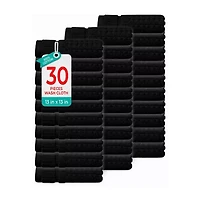 Home Weavers Inc Willow Collection 100% Cotton Zero Twist 30-pc. Quick Dry Washcloth