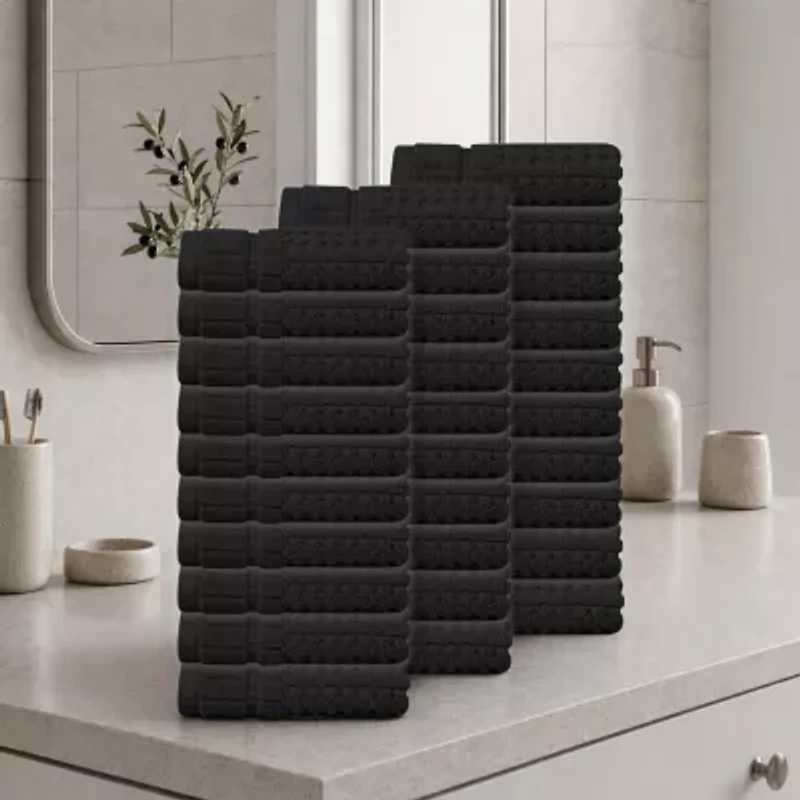 Home Weavers Inc Willow Collection 100% Cotton Zero Twist 30-pc. Quick Dry Washcloth