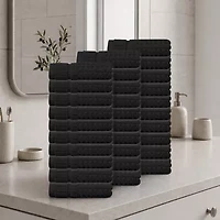 Home Weavers Inc Willow Collection 100% Cotton Zero Twist 30-pc. Quick Dry Washcloth