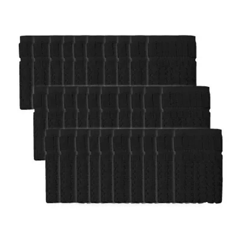 Home Weavers Inc Willow Collection 100% Cotton Zero Twist 30-pc. Quick Dry Washcloth