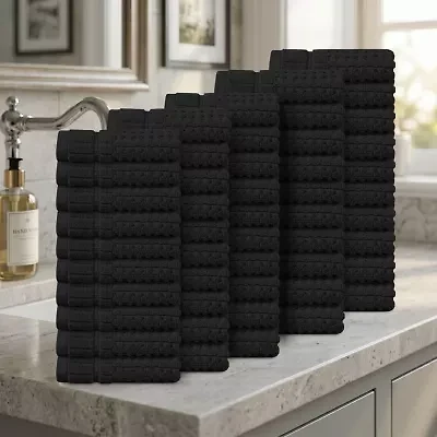 Home Weavers Inc Willow Collection 100% Cotton Zero Twist 50-pc. Quick Dry Washcloth