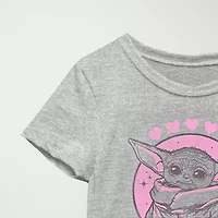 Little & Big Kid Girls Crew Neck Short Sleeve Regular Fit Star Wars Graphic T-Shirt