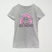 Little & Big Kid Girls Crew Neck Short Sleeve Regular Fit Star Wars Graphic T-Shirt