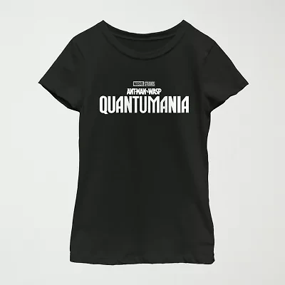 Quantumania Little & Big Kid Girls Crew Neck Short Sleeve Regular Fit Ant Man Graphic T-Shirt