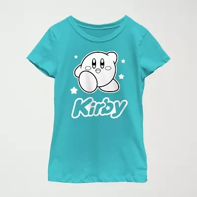 Kirby Little & Big Kid Girls Crew Neck Short Sleeve Regular Fit Graphic T-Shirt