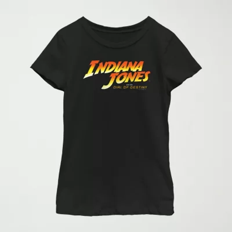 Little & Big Kid Girls Round Neck Short Sleeve Regular Fit Graphic T-Shirt