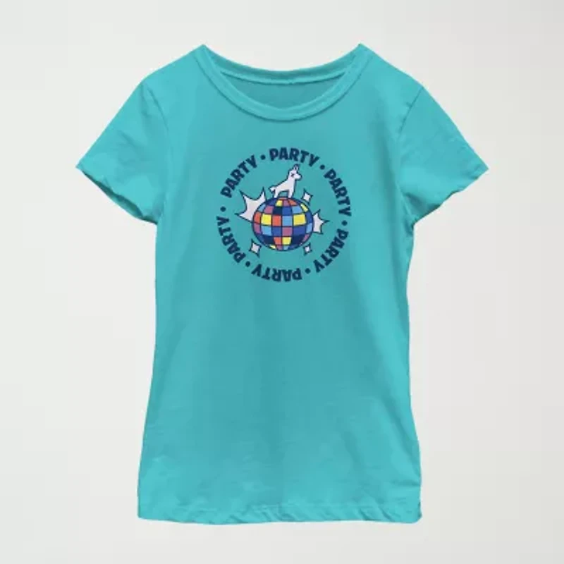 Big Kid Girls Round Neck Short Sleeve Regular Fit Fortnite Graphic T-Shirt