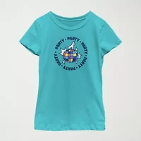 Big Kid Girls Round Neck Short Sleeve Regular Fit Fortnite Graphic T-Shirt
