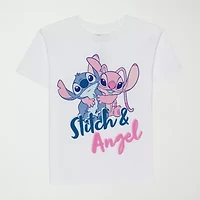 Little & Big Kid Girls Crew Neck Short Sleeve Regular Fit Graphic T-Shirt