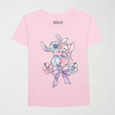 Little & Big Kid Girls Crew Neck Short Sleeve Regular Fit Graphic T-Shirt