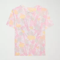 Little & Big Kid Girls Crew Neck Short Sleeve Regular Fit Barbie Graphic T-Shirt