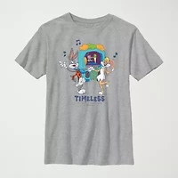 Little & Big Kid Boys Crew Neck Short Sleeve Regular Fit Looney Tunes Graphic T-Shirt