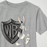 Warner Bros. Little & Big Kid Boys Crew Neck Short Sleeve Regular Fit Looney Tunes Graphic T-Shirt