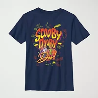 Little & Big Kid Boys Crew Neck Short Sleeve Regular Fit Scooby Doo Graphic T-Shirt