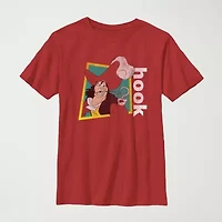 Captain Hook Little & Big Kid Boys Crew Neck Short Sleeve Regular Fit Peter Pan Graphic T-Shirt
