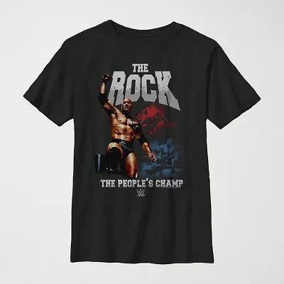 Little & Big Kid Boys Crew Neck Short Sleeve Regular Fit WWE Graphic T-Shirt