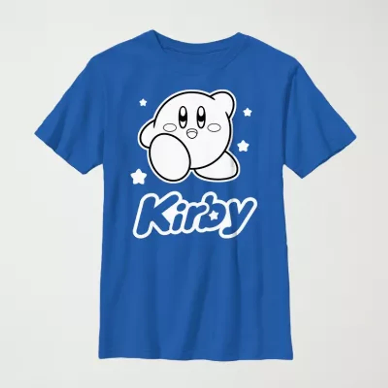 Kirby Little & Big Kid Boys Crew Neck Short Sleeve Regular Fit Graphic T-Shirt