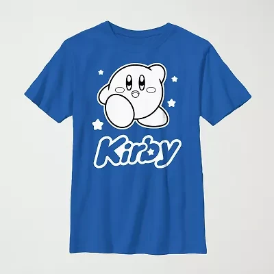 Kirby Little & Big Kid Boys Crew Neck Short Sleeve Regular Fit Graphic T-Shirt