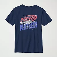 Nerf Little & Big Kid Boys Crew Neck Short Sleeve Regular Fit Graphic T-Shirt