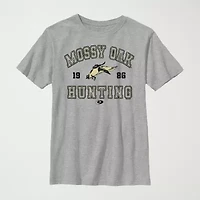 Mossy Oak Little & Big Kid Boys Crew Neck Short Sleeve Regular Fit Graphic T-Shirt
