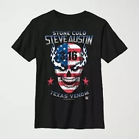 Little & Big Kid Boys Crew Neck Short Sleeve Flag Regular Fit WWE Graphic T-Shirt