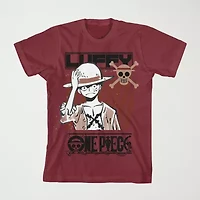 One Piece Little & Big Kid Boys Crew Neck Short Sleeve Regular Fit Graphic T-Shirt