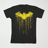 Little & Big Kid Boys Crew Neck Short Sleeve Loose Fit Batman Graphic T-Shirt