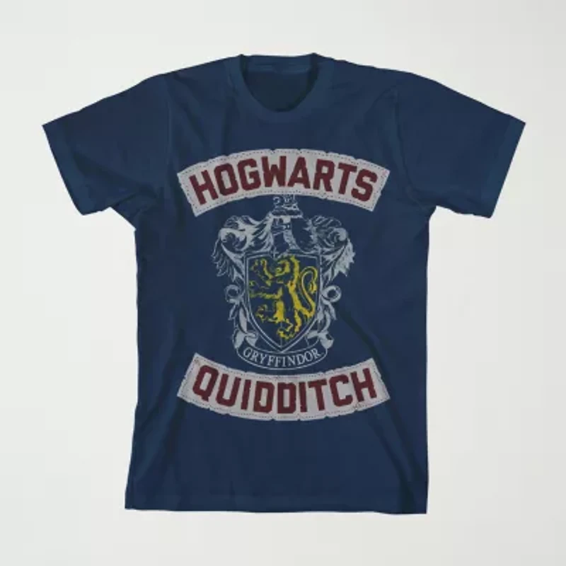 Little & Big Kid Boys Crew Neck Short Sleeve Loose Fit Harry Potter Graphic T-Shirt